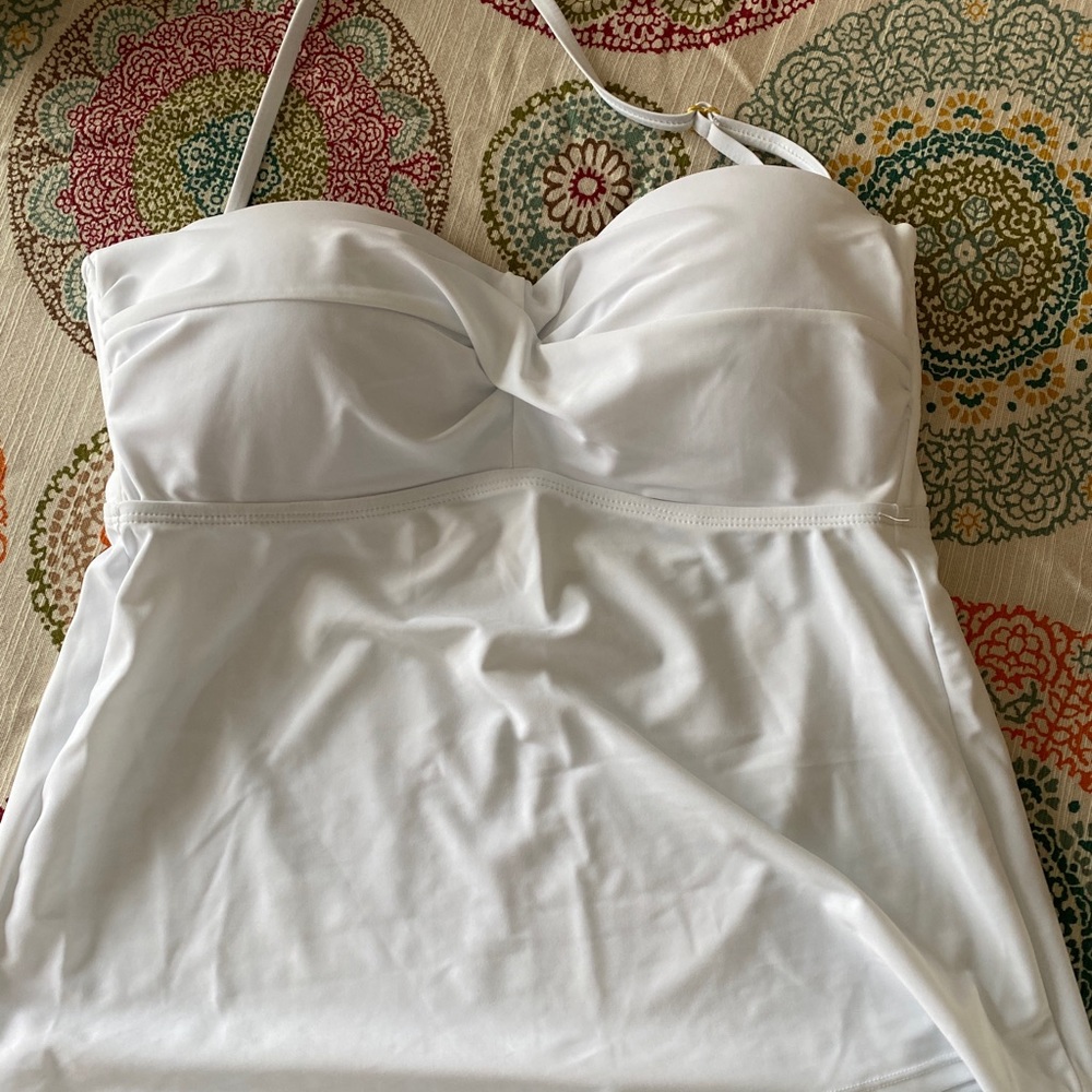 White tankini top